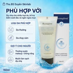 Sữa Rửa Mặt Pharmaform Sebo Cho Da Dầu Mụn, Da Hỗn Hợp Làm Sạch Bã Nhờn Giảm Bít Tắc 150ml 6