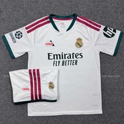 Bộ Quần Áo Bóng Đá CLB Real Madrid Mùa Giải 2026/2027- Vải Polyester Thái Gai cao Cấp 2