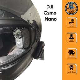 Giá đỡ DJI Osmo Nano gắn mũ bảo hiểm fullface [Mê 3D] 1