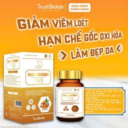 [CHÍNH HÃNG - LỌ 40V] Viên uống Nano Curcumin TW3 TrustBiolab - Giảm viêm loét dạ dày – tá tràng, chống oxy hóa, làm đẹp 6
