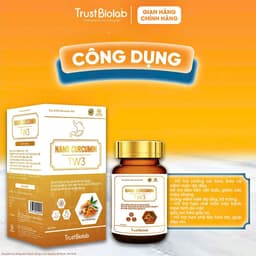 [CHÍNH HÃNG - LỌ 40V] Viên uống Nano Curcumin TW3 TrustBiolab - Giảm viêm loét dạ dày – tá tràng, chống oxy hóa, làm đẹp 3