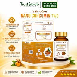 [CHÍNH HÃNG - LỌ 40V] Viên uống Nano Curcumin TW3 TrustBiolab - Giảm viêm loét dạ dày – tá tràng, chống oxy hóa, làm đẹp 1
