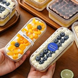 Set 200 HỘP NHỰA DÀI ĐỰNG PANNA COTTA 300ml KÈM NẮP - LY ĐỰNG BÁNH MOUSSE, TIRAMISU, PANNA COTTA - BB599 - ShopDoTrung 1