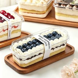 Set 200 HỘP NHỰA DÀI ĐỰNG PANNA COTTA 300ml KÈM NẮP - LY ĐỰNG BÁNH MOUSSE, TIRAMISU, PANNA COTTA - BB599 - ShopDoTrung 2
