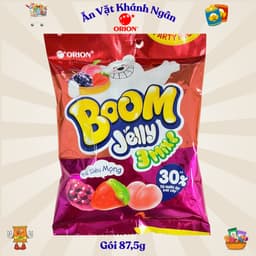 Kẹo dẻo Boom Jelly Mix Vị Hỗn Hợp Orion Gói 87,5g - 89g - HÀNG CHÍNH HÃNG 4