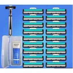 COMBO 36  Lưỡi Dao Cạo Râu + 1 Cán Dao Tặng 1 Lọ Gel Làm Mềm Râu ''T/LINH'' 9