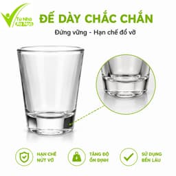 Bộ 12 Chén Uống R.ượ.u Thủy Tinh Cao Cấp GD156 - Set 12 Ly Rư.ợu Thủy Tinh Trong Suốt Dung Tích 30ml 5