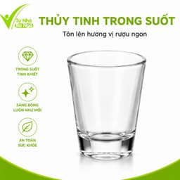Bộ 12 Chén Uống R.ượ.u Thủy Tinh Cao Cấp GD156 - Set 12 Ly Rư.ợu Thủy Tinh Trong Suốt Dung Tích 30ml 3