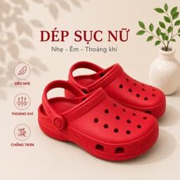 DÉP SỤC - KHÔNG CHỮ-CHẤT LIÊU EVA, TẶNG KÈM 8 CHARM NGẪU NHIÊN – -DÉP NHỰA EVA TẶNG KÈM CHARM (TLA 02) 4