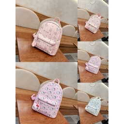 Balo Đi Học Đi Chơi Nữ Chất Vải Họa Tiết Dễ Thương Pastel – Balo Nữ Sinh Nhỏ Gọn Phong Cách Hàn Quốc Đi Học Đi Chơi Cute 1