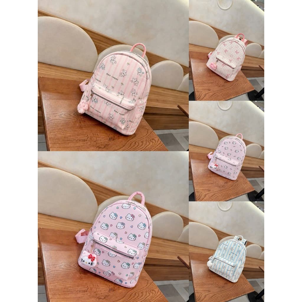 Balo Đi Học Đi Chơi Nữ Chất Vải Họa Tiết Dễ Thương Pastel – Balo Nữ Sinh Nhỏ Gọn Phong Cách Hàn Quốc Đi Học Đi Chơi Cute
