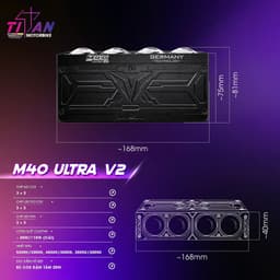 Đèn trợ sáng titan M40 Ultra V2 trợ sáng 4 mắt công suất 80W cho ôtô công nghệ Dual Cup và Dual Direct Beam Giá 1 Đôi 6