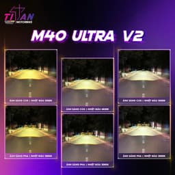 Đèn trợ sáng titan M40 Ultra V2 trợ sáng 4 mắt công suất 80W cho ôtô công nghệ Dual Cup và Dual Direct Beam Giá 1 Đôi 8
