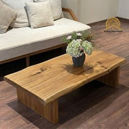 Bàn Trà Ngồi Bệt Gỗ Tràm Tự Nhiên Ghép Thanh, Bàn Ăn, Sofa, Cafe 1