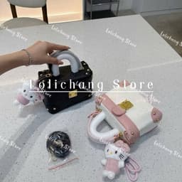 Túi xách nữ túi cốp xách tay in hình dễ thương size 18 đi chơi đi tiệc siêu xinh 2