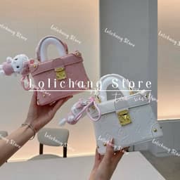 Túi xách nữ túi cốp xách tay in hình dễ thương size 18 đi chơi đi tiệc siêu xinh 3