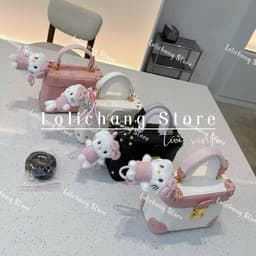 Túi xách nữ túi cốp xách tay in hình dễ thương size 18 đi chơi đi tiệc siêu xinh 1