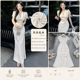 Xukadress-ĐẦM BI LỤA( sz S M L) TÔN DÁNG SANG CHẢNH GỢI CẢM ( chất lụa lót 2 lớp) 2