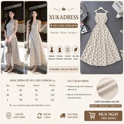 ĐẦM BI DÁNG DÀI CỔ U THANH LỊCH SNAG CHẢNH XUKADRESS 2