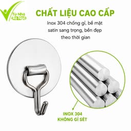Móc Dán Treo Chìa Khóa Inox Chống Nước Chống Ẩm GD133 - Bộ Móc Dán Tường Treo Đồ Dụng Cụ Nhà Bếp 7