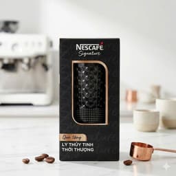 LY THUỶ TINH VÂN KIM CƯƠNG NESCAFE 600ML 1