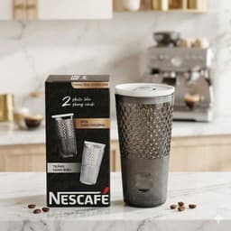 LY THUỶ TINH VÂN KIM CƯƠNG NESCAFE 600ML 7