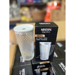 LY THUỶ TINH VÂN KIM CƯƠNG NESCAFE 600ML 8