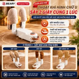 Máy Sấy Giày Khử Mùi Bằng Tia Cực Tím Thông Minh Có Hiển Thị Nhiệt Độ METIS Combo Làm Khô Tất Đa Năng 2