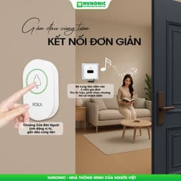 Chuông Cửa Thông Minh HUNONIC NOKA – An ninh tối ưu – Bảo mật 5