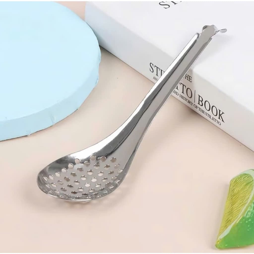 Combo 1/2/3 Muỗng Lượt Hột Chanh Tắc Inox Cao Cấp Dài 17cm Tiện Lợi Dễ Dùng