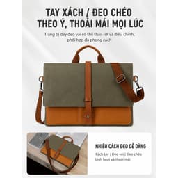 Túi Đựng Laptop 14 Inch Da Cao Cấp | Chống Trầy Xước | Phong Cách Doanh Nhân 2