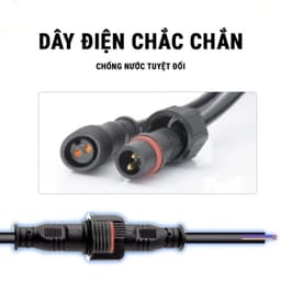 Dây điện nối dài đèn năng lượng mặt trời, dây nối dài 2 chân dài 6