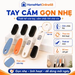 HM10678 Bàn Chải Chà Giày Mini Đa Năng Tay Cầm Dài Nhiều Màu HM68 3