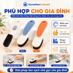 HM10678 Bàn Chải Chà Giày Mini Đa Năng Tay Cầm Dài Nhiều Màu HM68 9