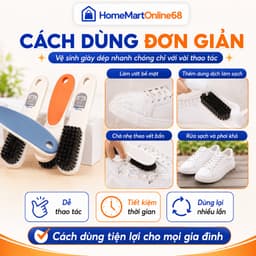 HM10678 Bàn Chải Chà Giày Mini Đa Năng Tay Cầm Dài Nhiều Màu HM68 7