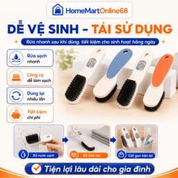 HM10678 Bàn Chải Chà Giày Mini Đa Năng Tay Cầm Dài Nhiều Màu HM68 8
