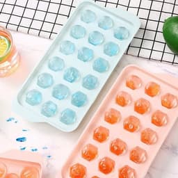 Khay đá viên tròn 18 ngăn. Khuôn làm đá viên bi tròn dễ lấy đá. Khay đá thực phẩm cao cấp - Majehome 6
