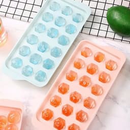 Khay đá viên tròn 18 ngăn. Khuôn làm đá viên bi tròn dễ lấy đá. Khay đá thực phẩm cao cấp - Majehome 3