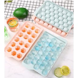 Khay đá viên tròn 18 ngăn. Khuôn làm đá viên bi tròn dễ lấy đá. Khay đá thực phẩm cao cấp - Majehome 4