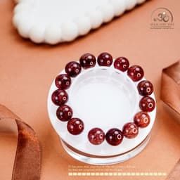 Ngọc Đan Tâm - Vòng Tay Thạch Anh Tóc Đỏ 13mm 7A - Mệnh Hoả - Mệnh Thổ 3