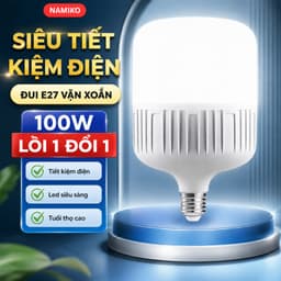(Combo2) Bóng Đèn 100W Siêu To - Tiết Kiệm Điện , Siêu Sáng , Đui Vít E27 1