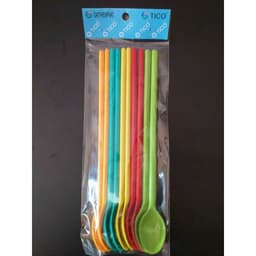 (COMBO 30 CÁI) Muỗng nhựa cafe, muỗng nhựa đen 20 cm 8