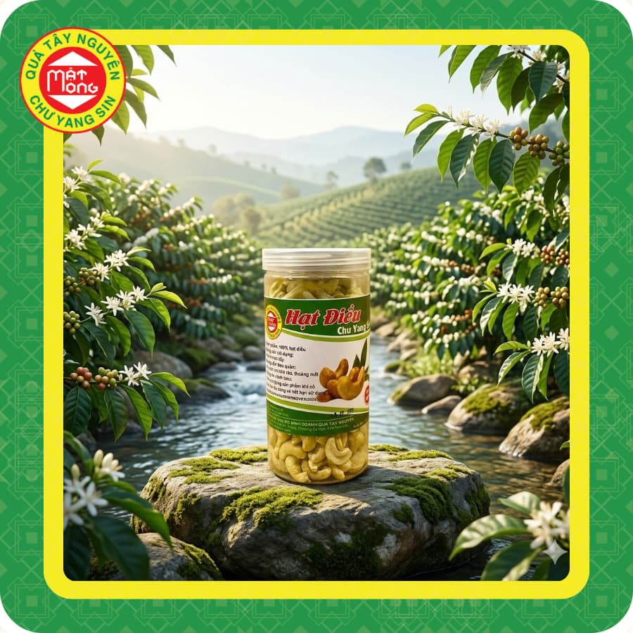 Hạt Điều Nguyên Vị Trắng 500g - Quà Tây Nguyên