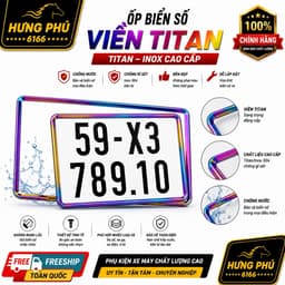 Bộ ốp biển số xe máy 1
