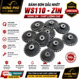 Bánh bơm dầu/ nhớt xe máy-zin trần-dream/ws110: 1