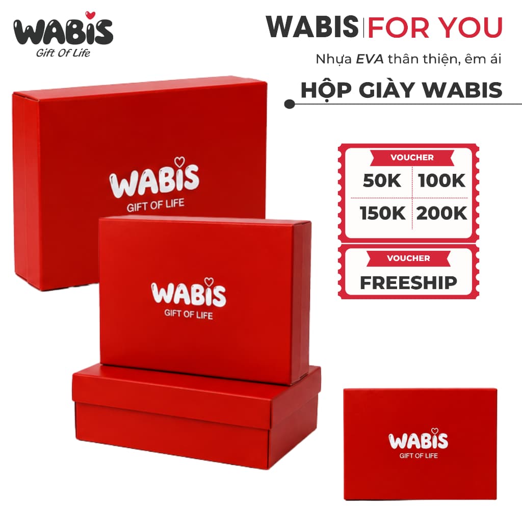 Hộp Quà Tặng WABIS Cao Cấp – Hộp Giấy Cứng Premium, Phù Hợp Đóng Gói Dép WABIS & Quà Tặng