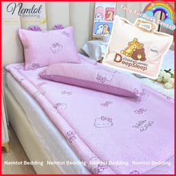 🆒NẰM MÁT🆒Bộ Nệm Gối Băng Lạnh Cao Cấp Cho Bé Mát Lạnh, Êm Ái, Tặng Kèm Túi Đựng - Nemtot Bedding 6