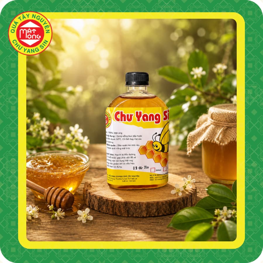 Mật Ong Cà Phê Chai 500ml - Quà Tây Nguyên