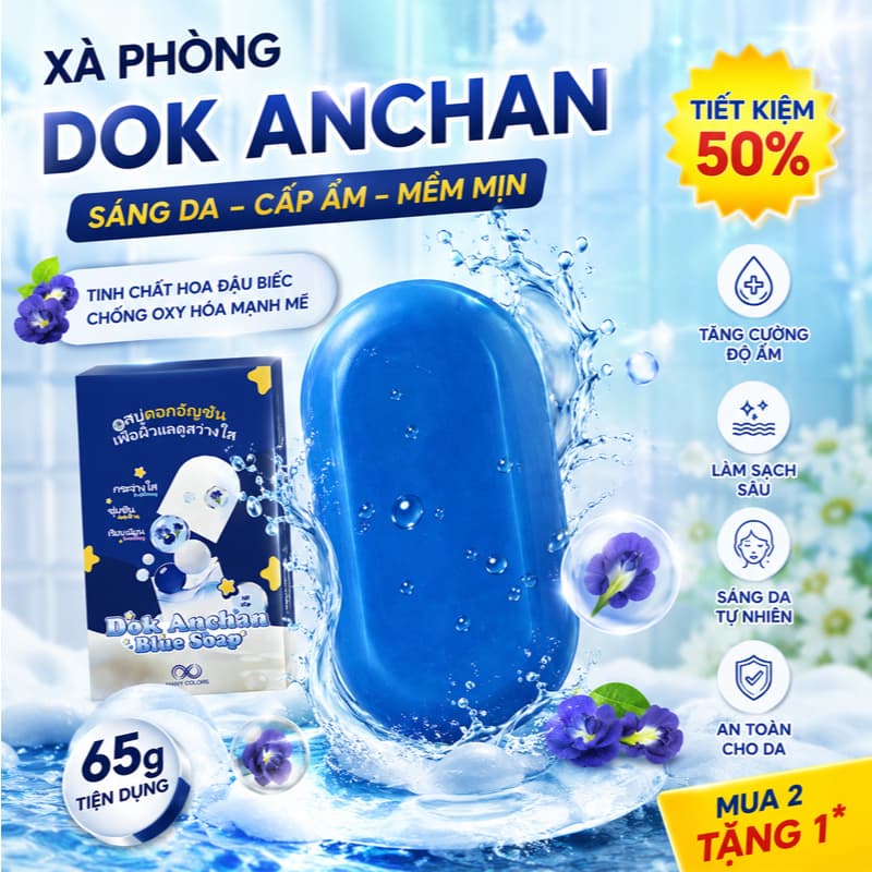 【Mua 1 tặng 1】Soap Tắm Trắng Sáng Da Hỗ Trợ Sáng Da, Mờ Thâm, Cải Thiện Thâm Mụn Lưng Body 65g - Tặng Túi Tạo Bọt - Many