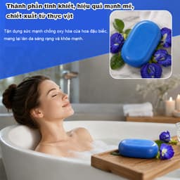 【Mua 1 tặng 1】Soap Tắm Trắng Sáng Da Hỗ Trợ Sáng Da, Mờ Thâm, Cải Thiện Thâm Mụn Lưng Body 65g - Tặng Túi Tạo Bọt - Many 6